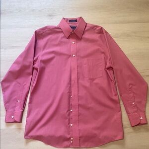 Stafford Pink Dress Shirt Classic Collar